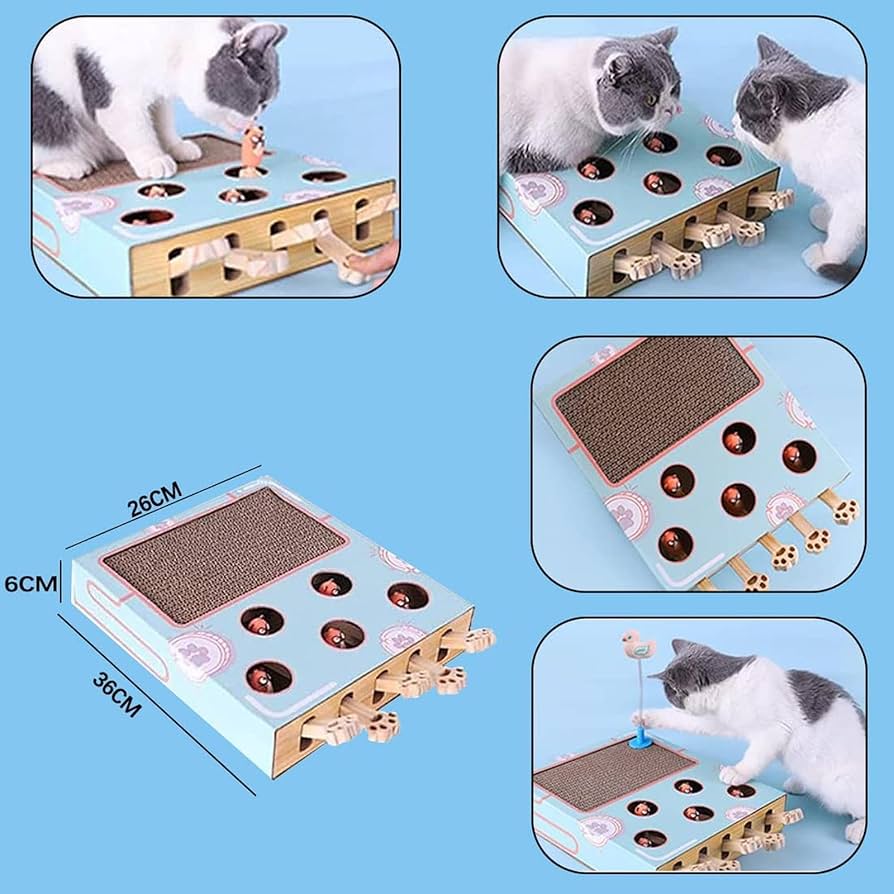 猫のおもちゃねずみの遊び猫のゲーム猫猫Mo木箱を遊ぶ猫ジャールペット用品A15穴 Amazon | 猫 おもちゃ もぐら 猫じゃらし モグラ叩き 猫遊び 猫